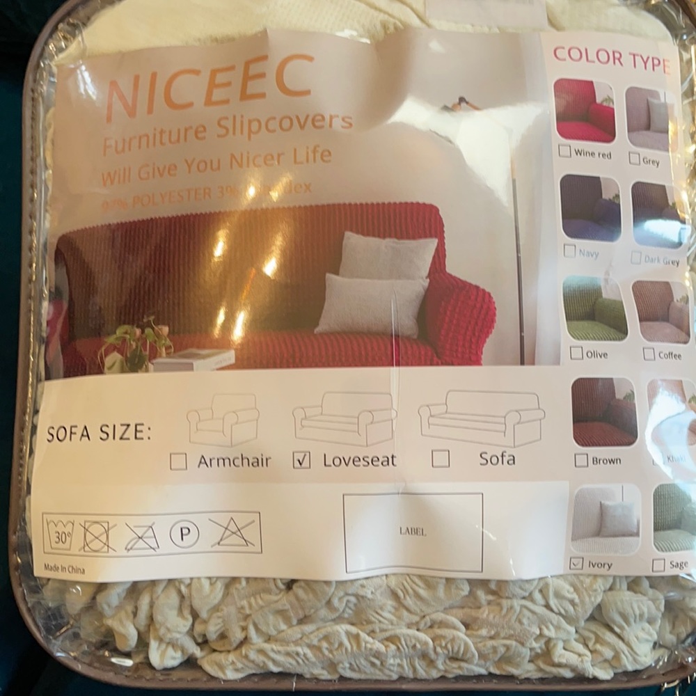 Furniture Slipcover 97% polyester 3% Spandex 💕
